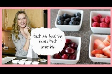 Fast && Healthy Breakfast Recipe: Meal Replacement Smoothie
