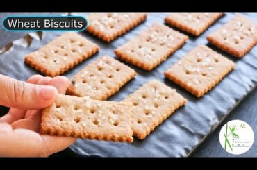 Atta Biscuit Recipe without Oven | Healthy Wheat Biscuit Recipe ~ The Terrace Kitchen