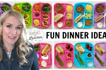 FUN DINNER IDEAS for KIDS + What They Ate || Bunches of Lunches (Dinner Edition)