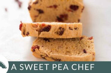 Cranberry Orange Bread with Zevia Soda | Healthy Bread Recipes | A Sweet Pea Chef