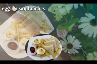 Chicken egg sandwich recipe/how to make sandwiches/healthy iftaar idea/snack time / lunch box ideas