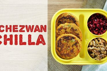 Schezwan Chilla Recipe | How To Make Cheela At Home | Healthy Breakfast Recipe For Kids Tiffin