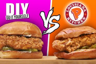 WE MADE The NEW Popeye's Chicken Sandwich + Spicy Recipe