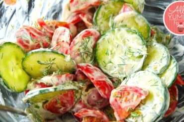 Cucumber and Tomato Salad - Healthy Salad Recipe - Салат из помидоров и огурцов