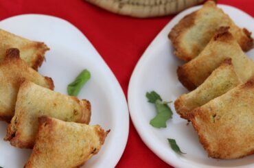 Bread Samosa Recipe in Hindi | Airfryer Recipes by Healthy Kadai