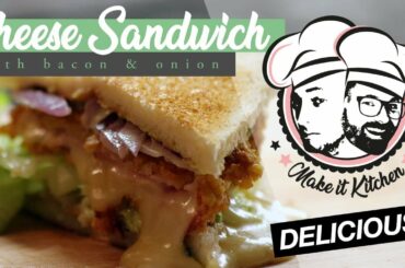 Bacon sandwich recipe - fried bacon cheese toast