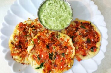 Instant Rava Uttappam| South Indian Breakfast Recipe