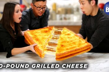 I Made A Giant 20-Pound Grilled Cheese For HellthyJunkFood • Tasty