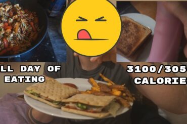 Full Day of Eating (3050-3100 Calories)! ALL MEALS SHOWN!