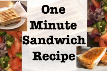 Healthy sandwich recipe for kids 👶 in hindi | onion capsicum sandwich | 1 minute Recipies