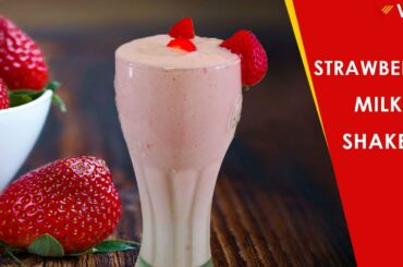 STRAWBERRY Milkshake | Healthy Breakfast Milkshake Recipe | Strawberry Smoothie | Kids Milkshakes