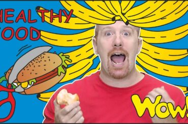 Healthy Food for Kids from Steve and Maggie | Speaking with NEW Stories for Children Wow English TV