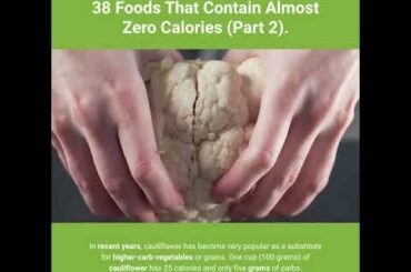 38 Foods That Contain Almost Zero Calories (Part 2)-Low Calorie Foods