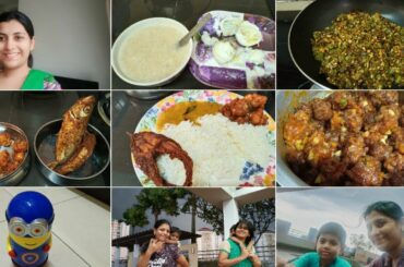 Tuesday vlog| Healthy Breakfast| Mixed manchuria Recipe