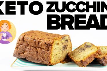 Keto Zucchini Bread Recipe || Low Carb Courgette Loaf Cake