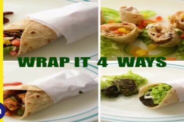 Veg Roti Wrap, Roti Rolls - 4 Ways | Snack Recipes | Foopla