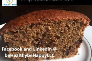 Healthy Banana Bread with Chocolate Chips and Seeds - No processed sugar