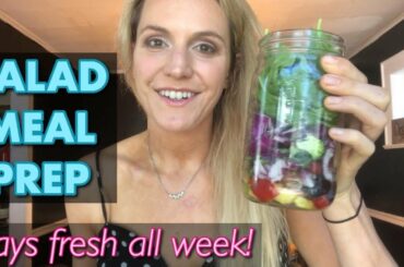 Mason Jar Salads - Meal Prep for 7 days, Cheap & Healthy