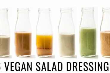 6 VEGAN SALAD DRESSINGS | with OIL-FREE options! 👌🏻