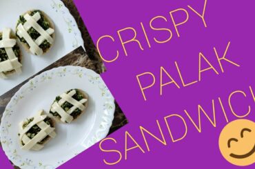 Crispy Palak Bread Sandwich/kids 👶 Special Palak Cheena Sandwich/Palak Sandwich Recipe in hindi
