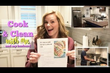 COOK WITH ME AND CLEAN WITH ME 2018 // CLEANING MOTIVATION // HEALTHY DINNER IDEAS // SPEED CLEAN