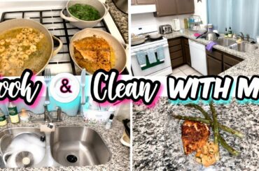 COOK AND CLEAN WITH ME 2019 | EXTREME CLEANING MOTIVATION | HEALTHY DINNER IDEAS