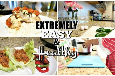 EXTREMELY EASY HEALTHY DINNER IDEAS | COOKING WITH LINDSEY