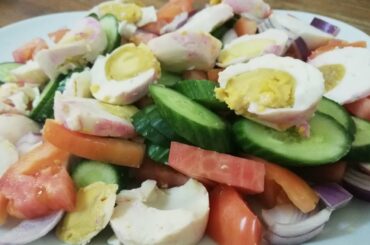 Salted egg salad recipe(itlog maalat)