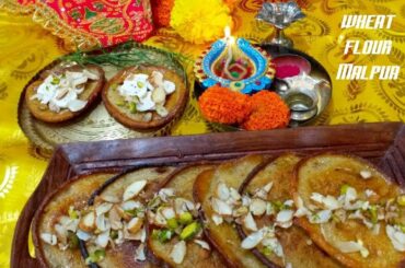 Atte ki Malpua || Healthy sweet recipe || Diwali special recipe