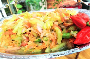 Homegrown Tomatoes Salad | Green Tomato Salad | স্পেশাল টমেটো সালাদ | How to make a healthy salad?