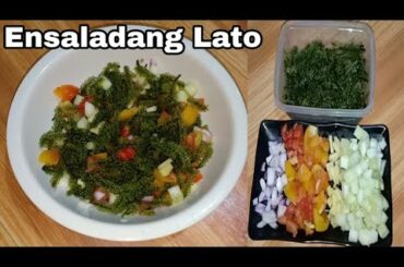 Ensaladang Lato | Seaweed Salad Quick and Easy Recipe