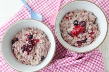 Berry Delicious Oatmeal - Healthy Breakfast Recipes - Weelicious