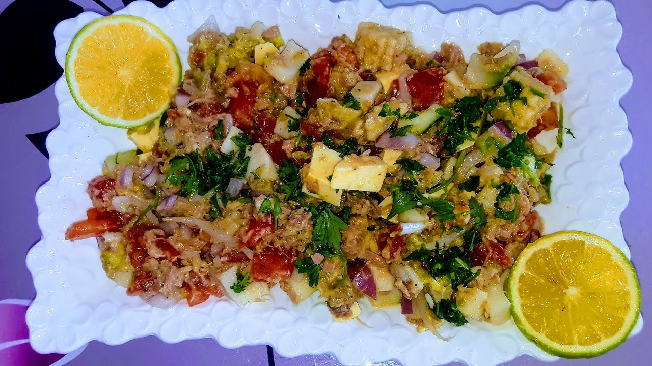 salads :cucumber tomato avocado salad recipe/ سلطة الافوكادو و التونة salads :cucumber tomato avocado salad recipe/ سلطة الافوكادو و التونة