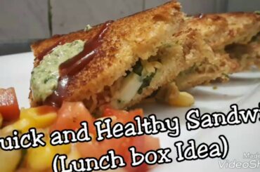 Quick and Healthy Sandwich | Healthy Crunchy Sandwich | Indian Lunchbox Idea | हेल्दी क्रंची सेंडविच