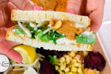 Vegan + Gluten Free Healthy School Lunch | Pad Thai Sandwich