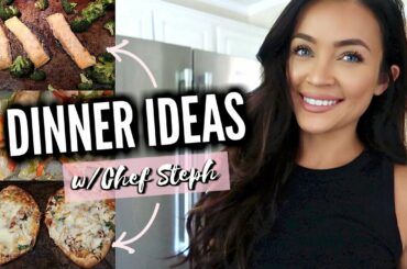 COOK WITH ME! DINNER IDEAS W/CHEF STEPH --EASY + "HEALTHY | Stephanie Ledda