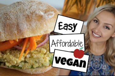 Healthy Back to School Lunch Ideas | Chickpea Smash Sandwich | HCLF, Oil-Free, VEGAN