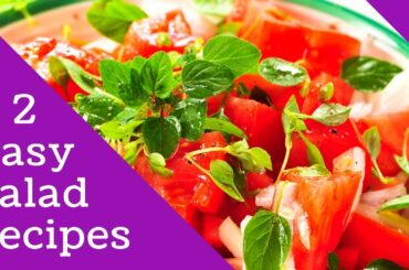 2 easy & healthy salads | Meal prep ideas for lunch | EP-18