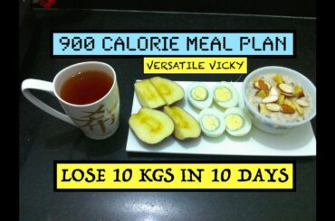 HOW TO LOSE WEIGHT FAST 10Kg in 10 Days | 900 Calorie Egg Diet By Versatile Vicky