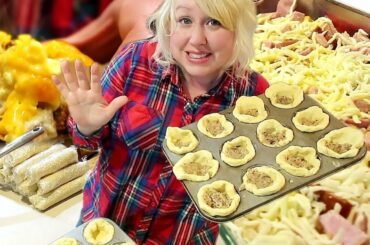 ⭐️Make Ahead BREAKFAST FREEZER MEALS! Late Night Freezer Cooking!