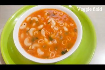 Soupy pasta recipe// macroni soup recipe// वेजिटेबल पास्ता सूप रेसिपी