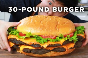 I Made A Giant 30-Pound Burger