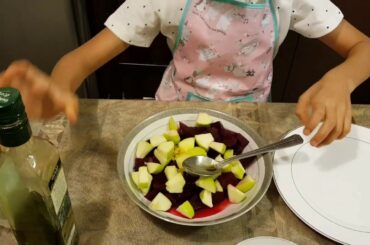 Beetroot Salad - Homemade Vegetarian Salad Recipe /Healthy Saladسلطة البنجر- سلطة صحية