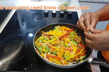 Easy Healthy Lunch/Dinner recipe in 5mins. Beef Stir Fry noodle + Nigerian Stick Meat- Suya