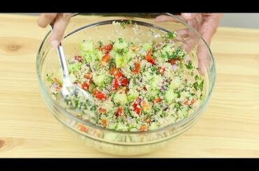 Couscous Salad | Healthy and Easy | Vegetables | Herbs