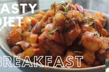 Bread Masala Recipe | Masala Bread | Healthy Breakfast | Khaan Paan