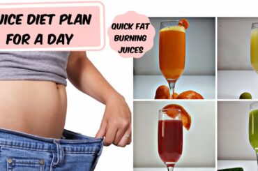 Low Calorie Recipes ll 4 QUICK MUST HAVE fat burning healthy juices for loosing weight ll Healthy