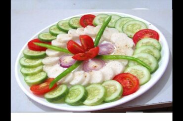 Easy Salad Decoration Ideas |  सलाद डिज़ाइन | Healthy Salad Design | Easy salad decoration