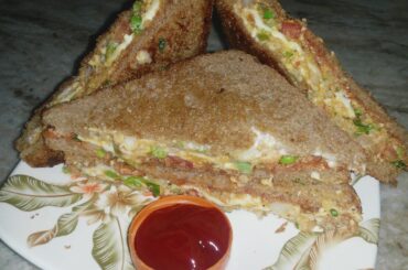 Brown bread Sandwich Cheese Mayonnaise recipe in Hindi/Healthy brown bread sandwich/Butter Sandwich