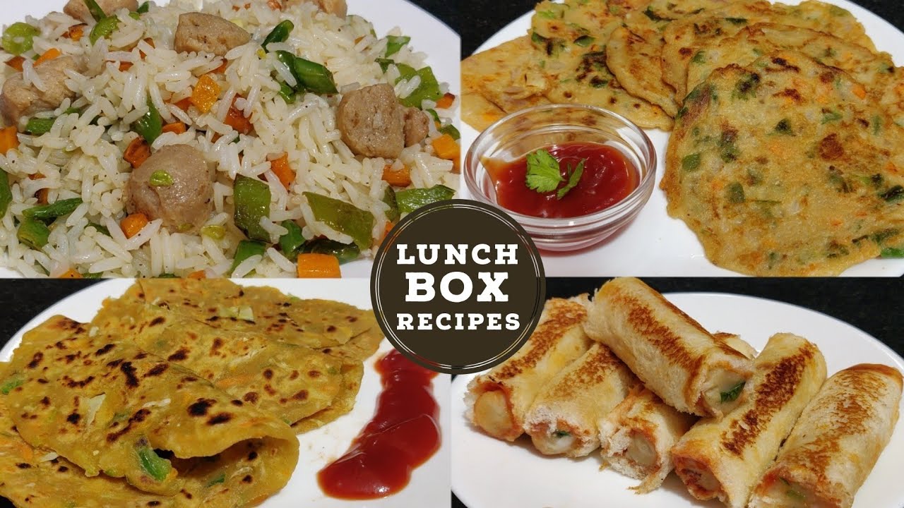 4 Quick & Healthy Lunch Box Ideas | Kids Lunch Box Recipes | Vegetarian Lunch Recipes 4 Quick & Healthy Lunch Box Ideas | Kids Lunch Box Recipes | Vegetarian Lunch Recipes